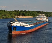 Волжским пароходством перевезено свыше 1 млн тн щебеночной продукции