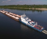 Волжское пароходство возобновило перевозки щебня по воде
