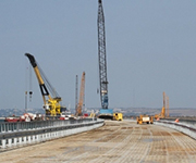 Для строительства Керченского моста доставлено свыше 3 млн. тн щебня и песка