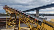 Первая баржа с щебнем отправлена по Вятке в 2025 году