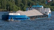 Поставка гранитного и высокопрочного щебня водным транспортом  в августе 2018 года