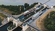 ЧП во время демонтажных работах на Городецком гидроузле привело к остановке движения судов