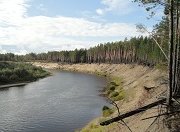 По реке Кеть в Томской области впервые перевезли щебень