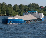 Поставка гранитного и высокопрочного щебня водным  транспортом в июне 2018 года