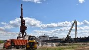 Грузовой речной порт Костромы наращивает объемы перевалки щебня 