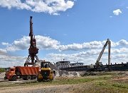 Грузовой речной порт Костромы наращивает объемы перевалки щебня 
