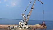 Поставка гранитного и высокопрочного щебня водным транспортом в октябре 2018 года