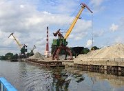 Водные поставки щебня в 2018 году	