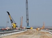 Для строительства Керченского моста доставлено свыше 3 млн. тн щебня и песка
